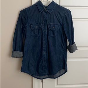 Denim banana republic button down